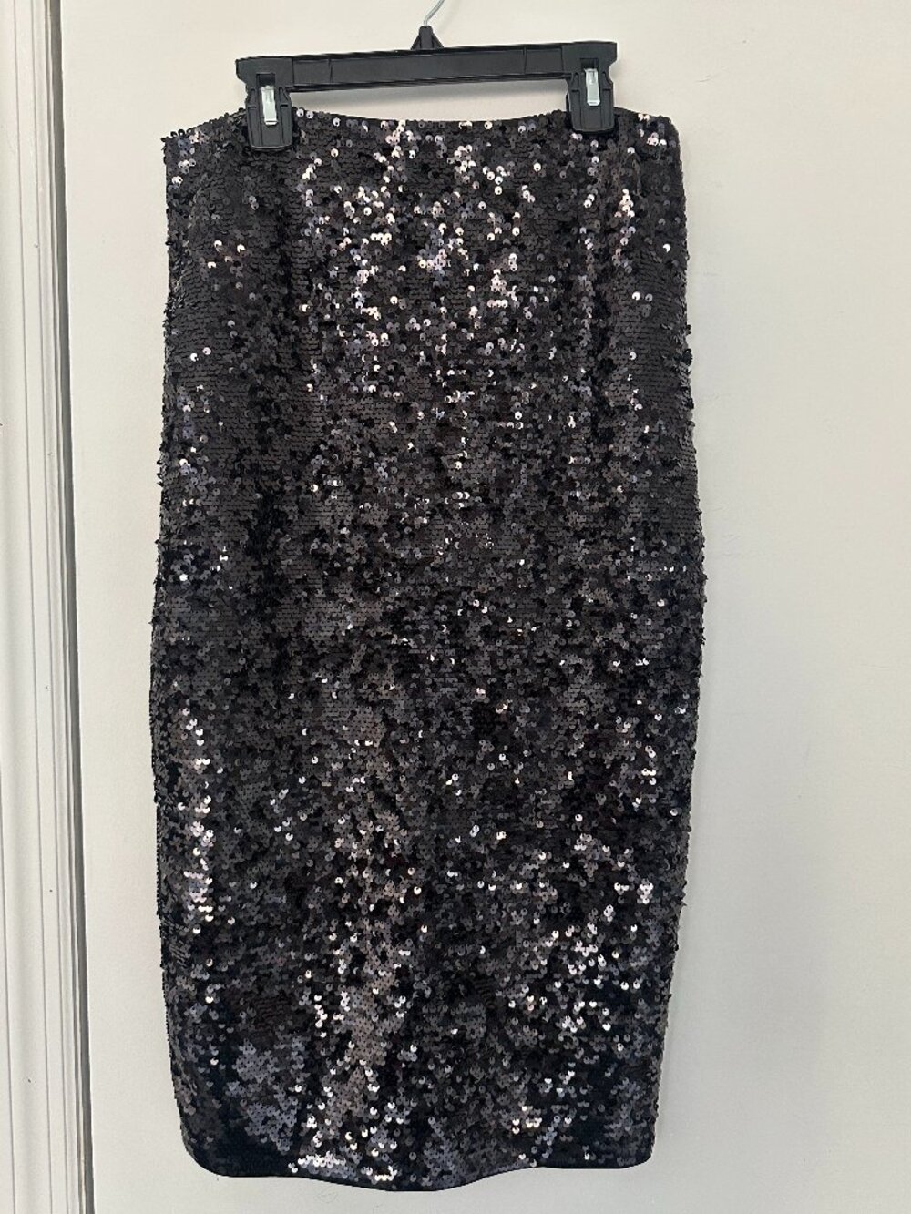 Michael Kors Black Sequin Midi Skirt